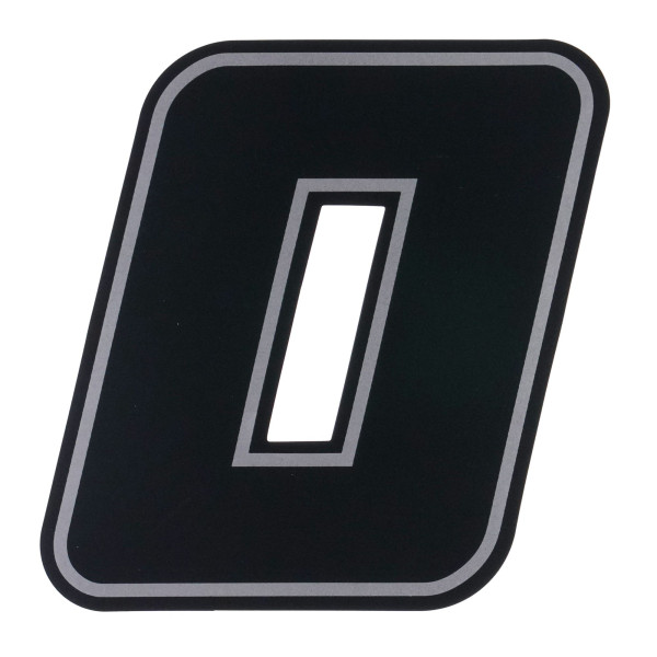 bike it Bike it deluxe 4 inch race numbers black - #0